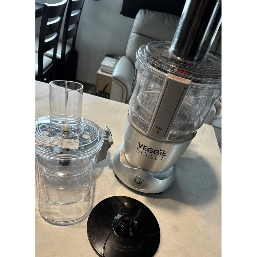Veggie Bullet Magic Bullet Spiralizer Bundle Food Processor  VB-102 -Tested READ